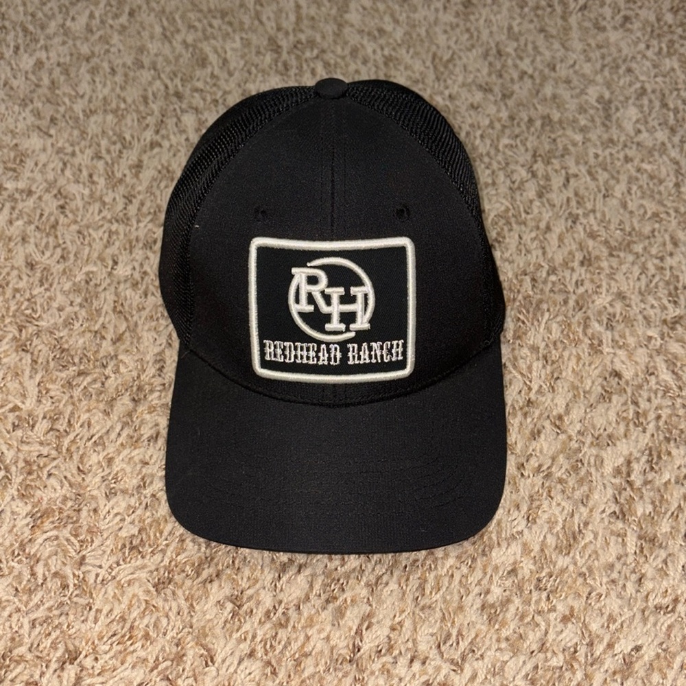 Redhead Ranch all black baseball cap
